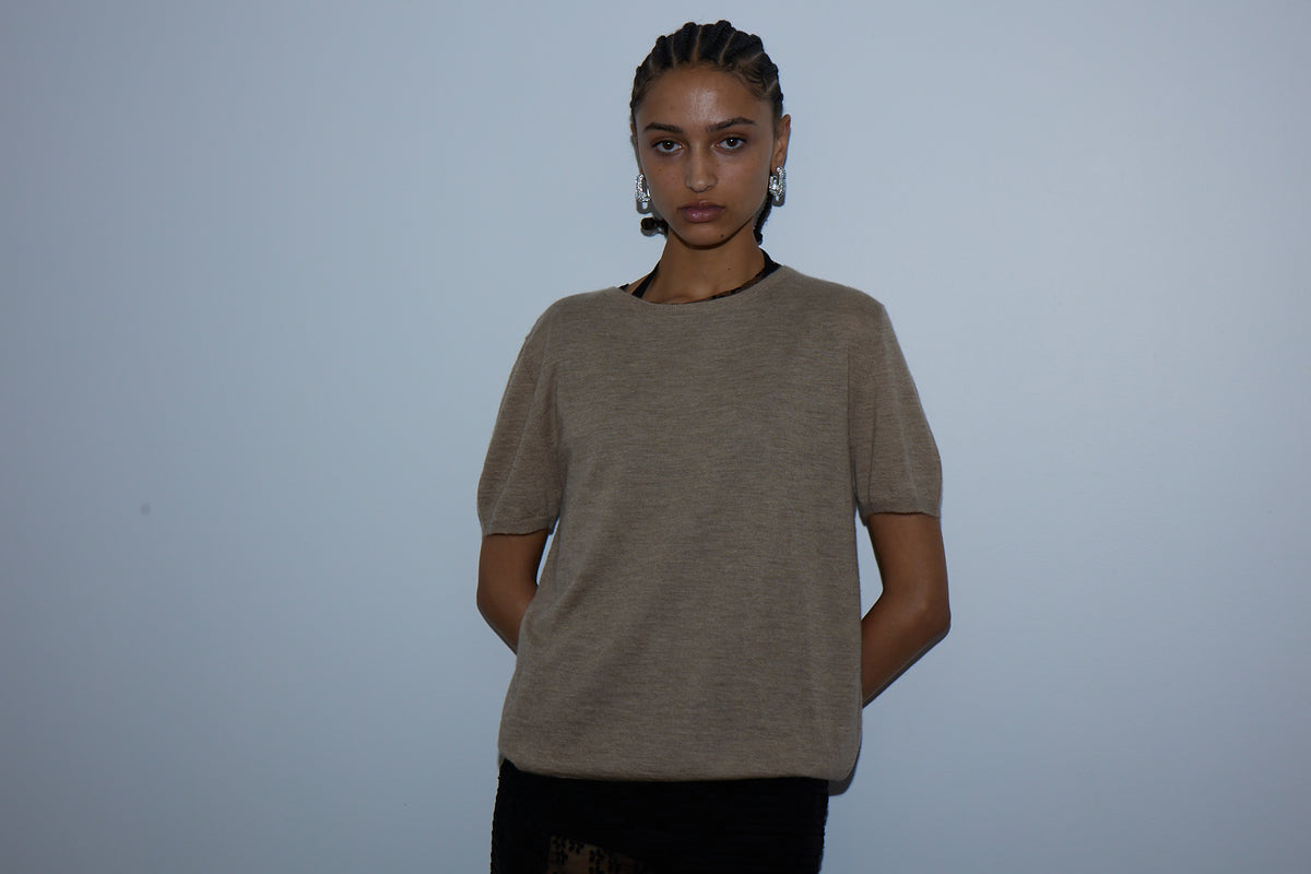 CASHMERE TEE MINK