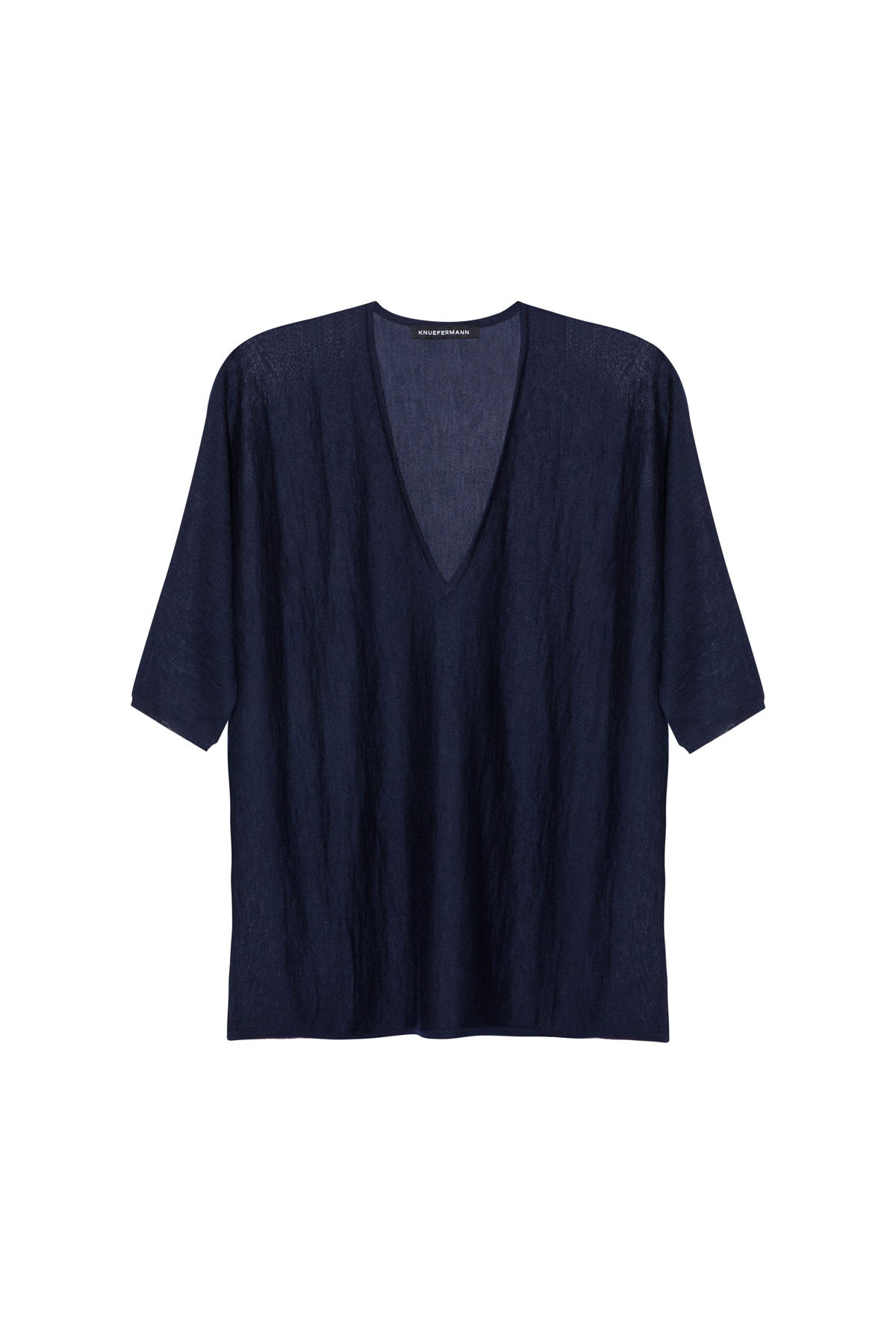 CASHMERE V NECK NAVY