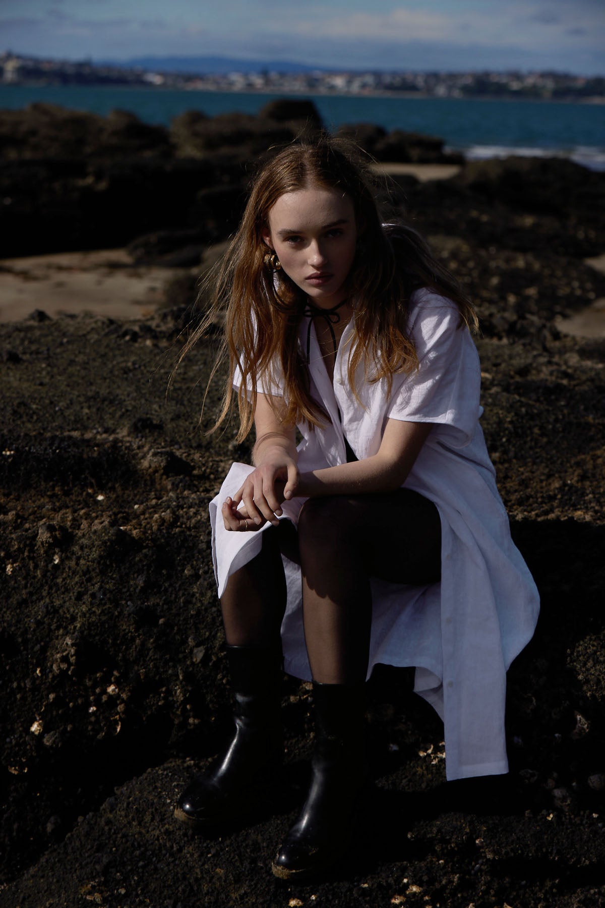 COCO LINEN SHIRTDRESS WHITE
