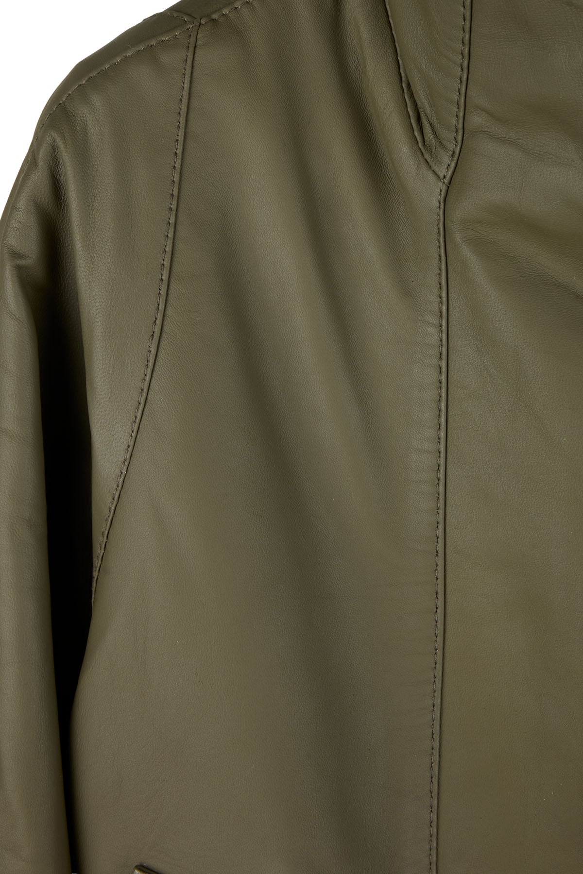 DARK GREEN LEATHER JACKET