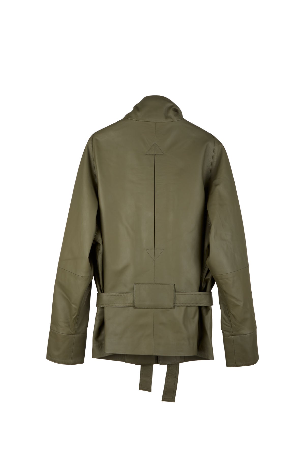 DARK GREEN LEATHER JACKET