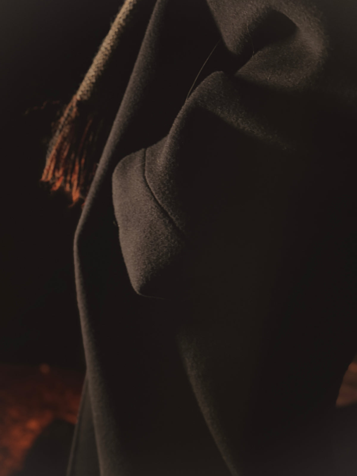 OVERSIZED WOOL CASHMERE COAT WITH ROPE FASTENING