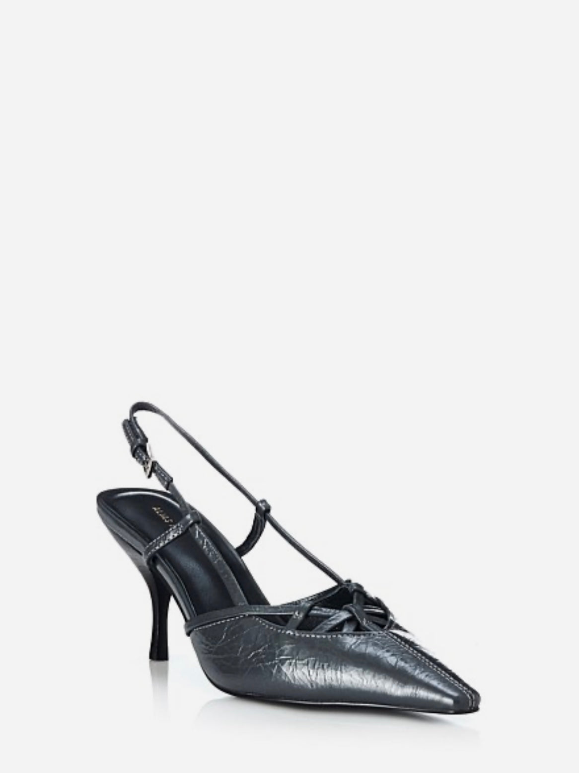 VIV SHOES SLATE OILY LEATHER - 38 - (very good condition)