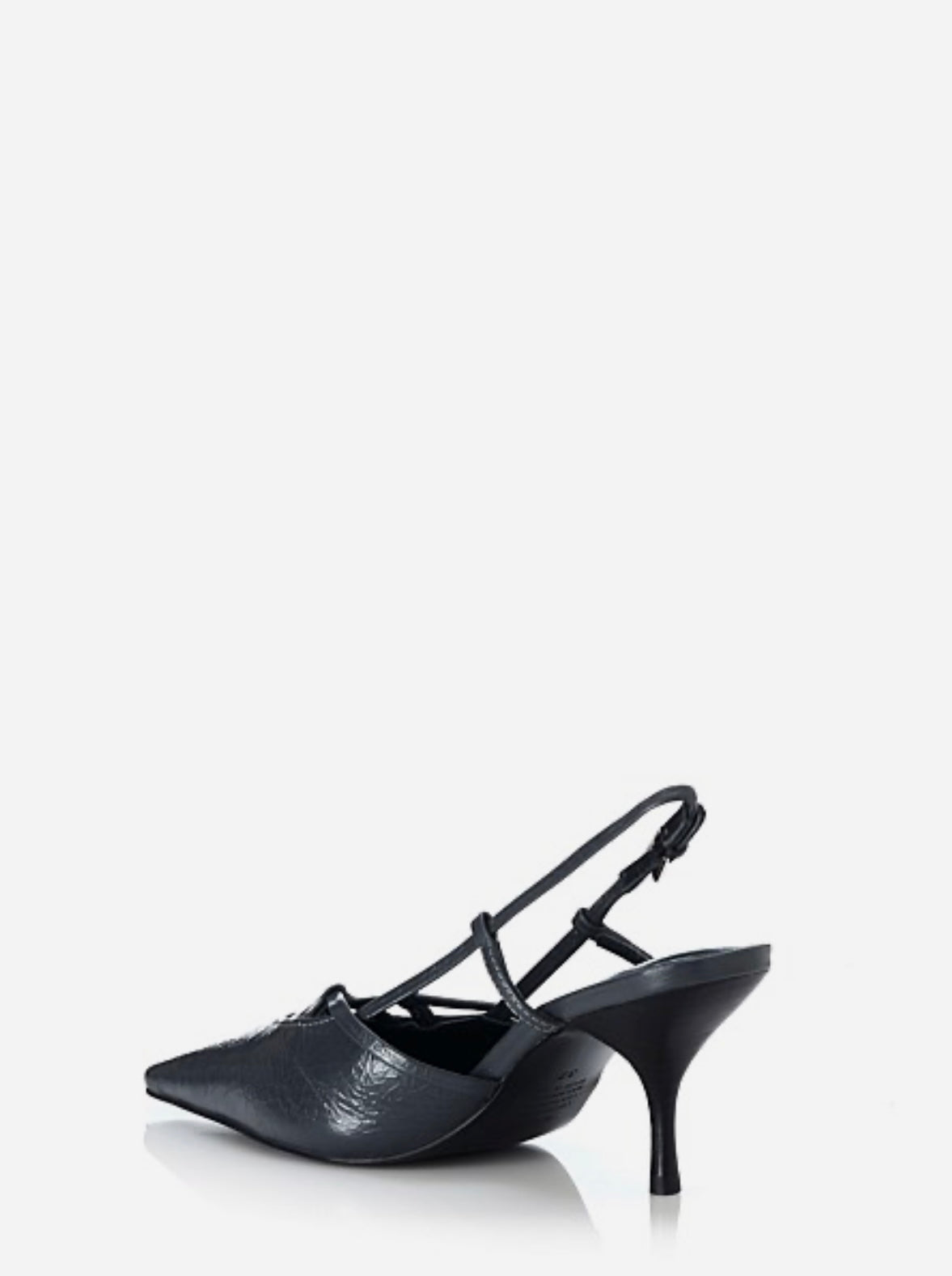 VIV SHOES SLATE OILY LEATHER - 38 - (very good condition)