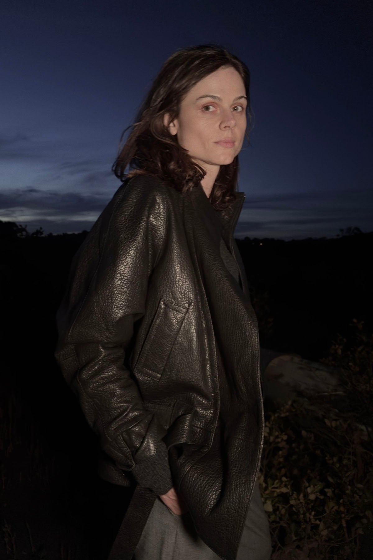 GO-TO LEATHER JACKET BLACK GRAIN