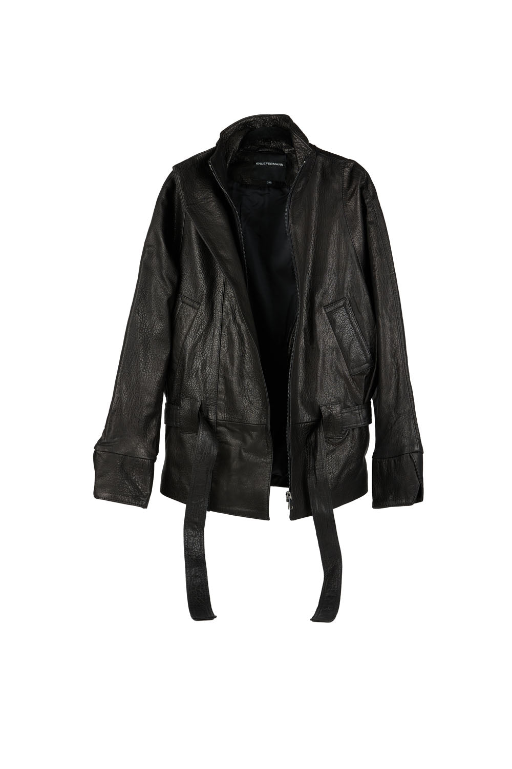 GO-TO LEATHER JACKET BLACK GRAIN