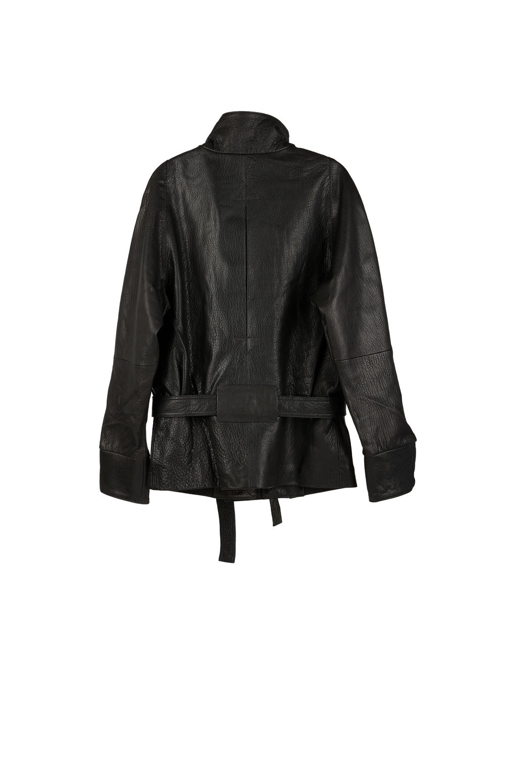 GO-TO LEATHER JACKET BLACK GRAIN