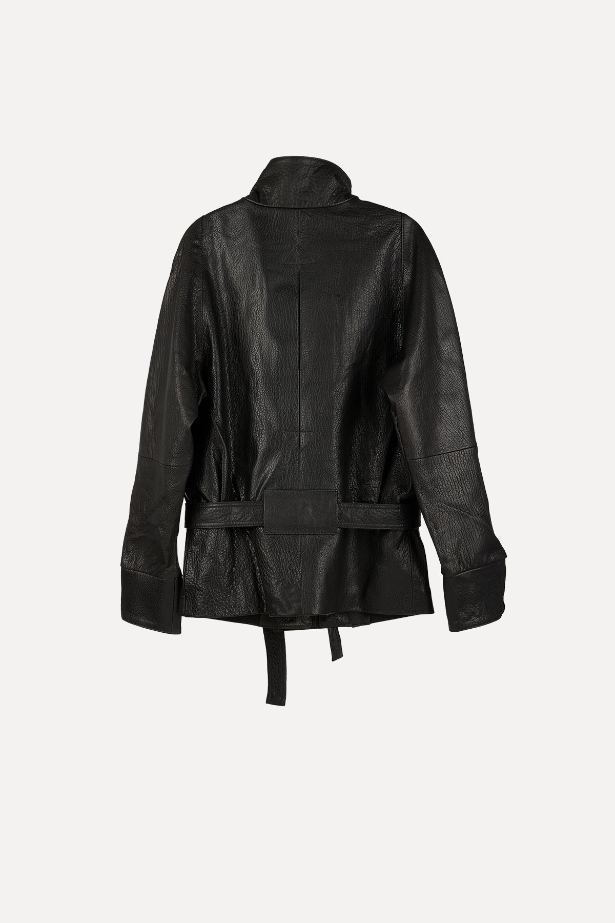 GO-TO LEATHER JACKET BLACK GRAIN