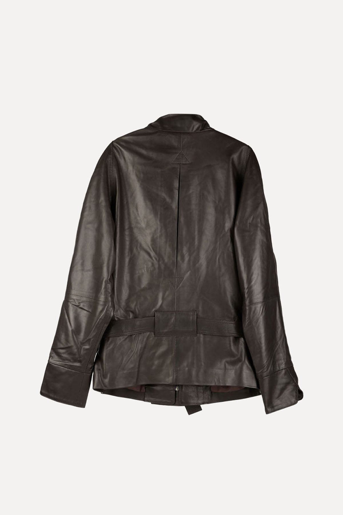 GO-TO LEATHER JACKET DARKEST BROWN