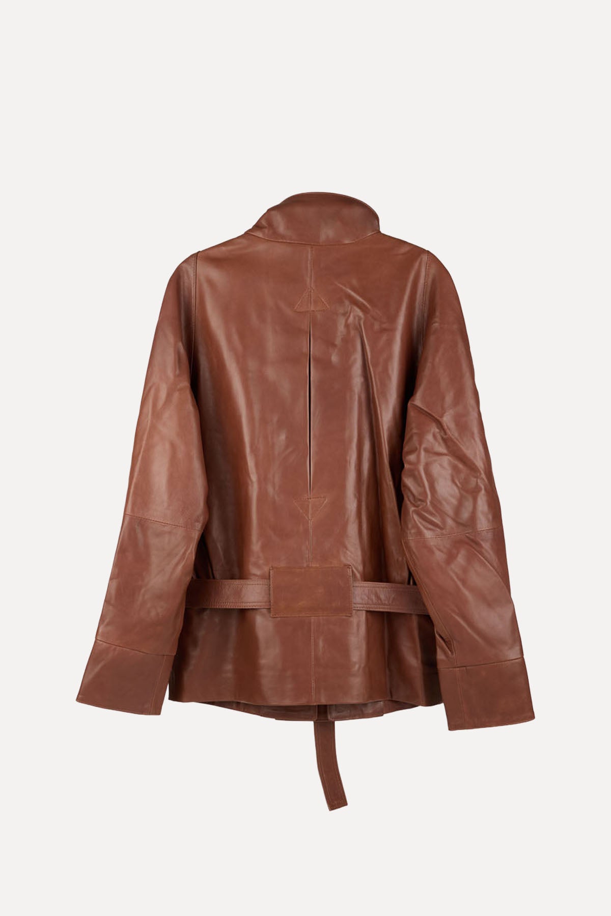 GO-TO LEATHER JACKET HAZELNUT