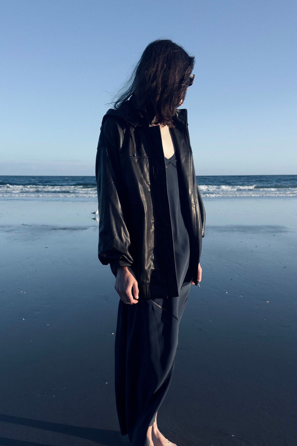 SAMBUCA DRESS PETROL POTION 100% SILK