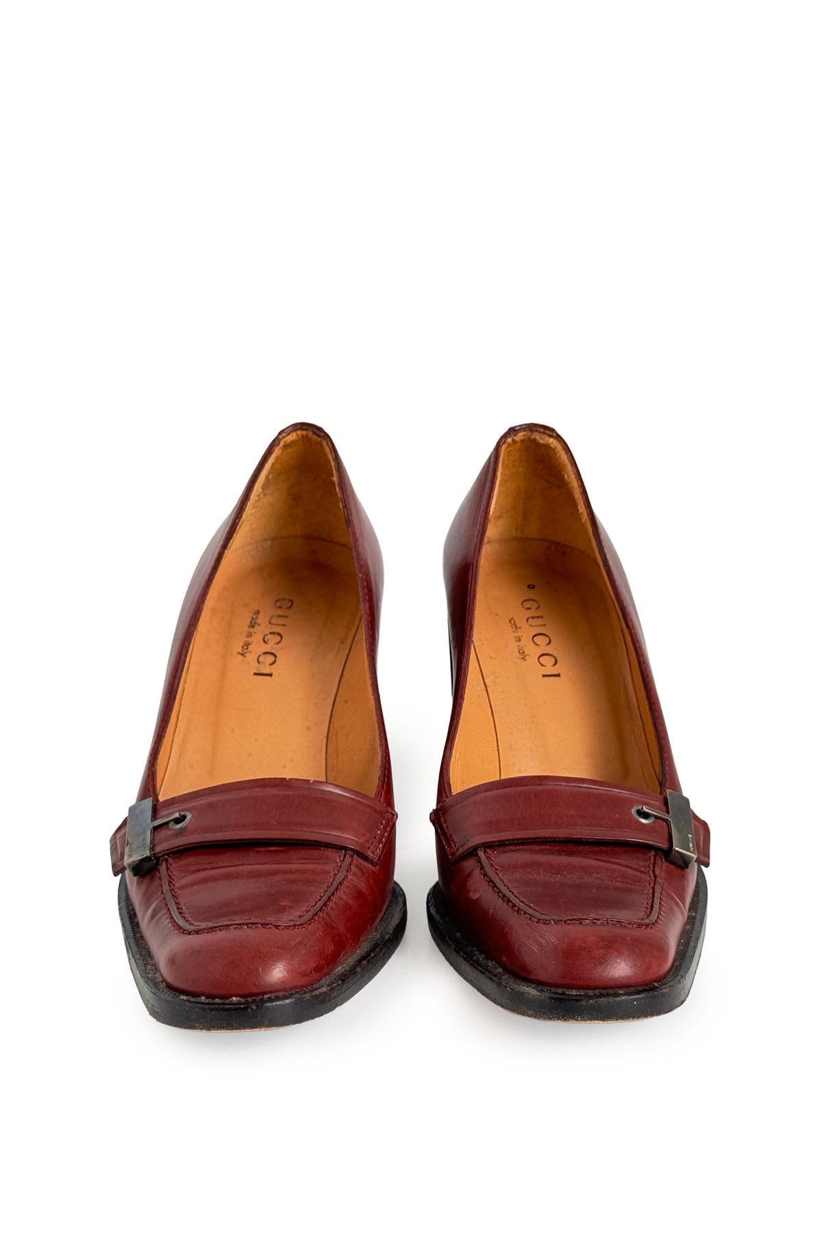 GUCCI LEATHER LOAFER PUMPS - EU 36.5 - (fair condition)