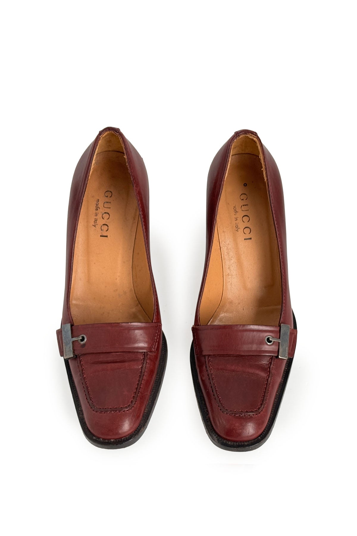 GUCCI LEATHER LOAFER PUMPS - EU 36.5 - (fair condition)