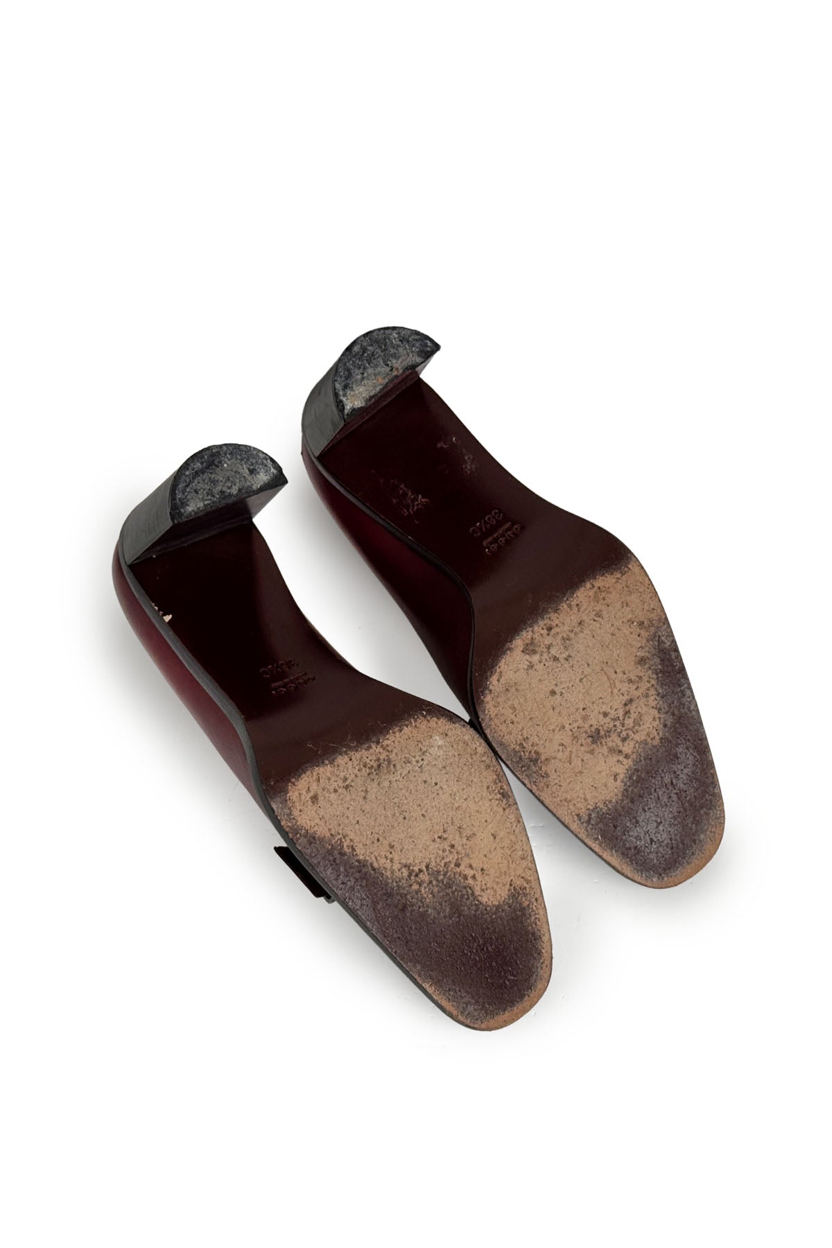 GUCCI LEATHER LOAFER PUMPS - EU 36.5 - (fair condition)