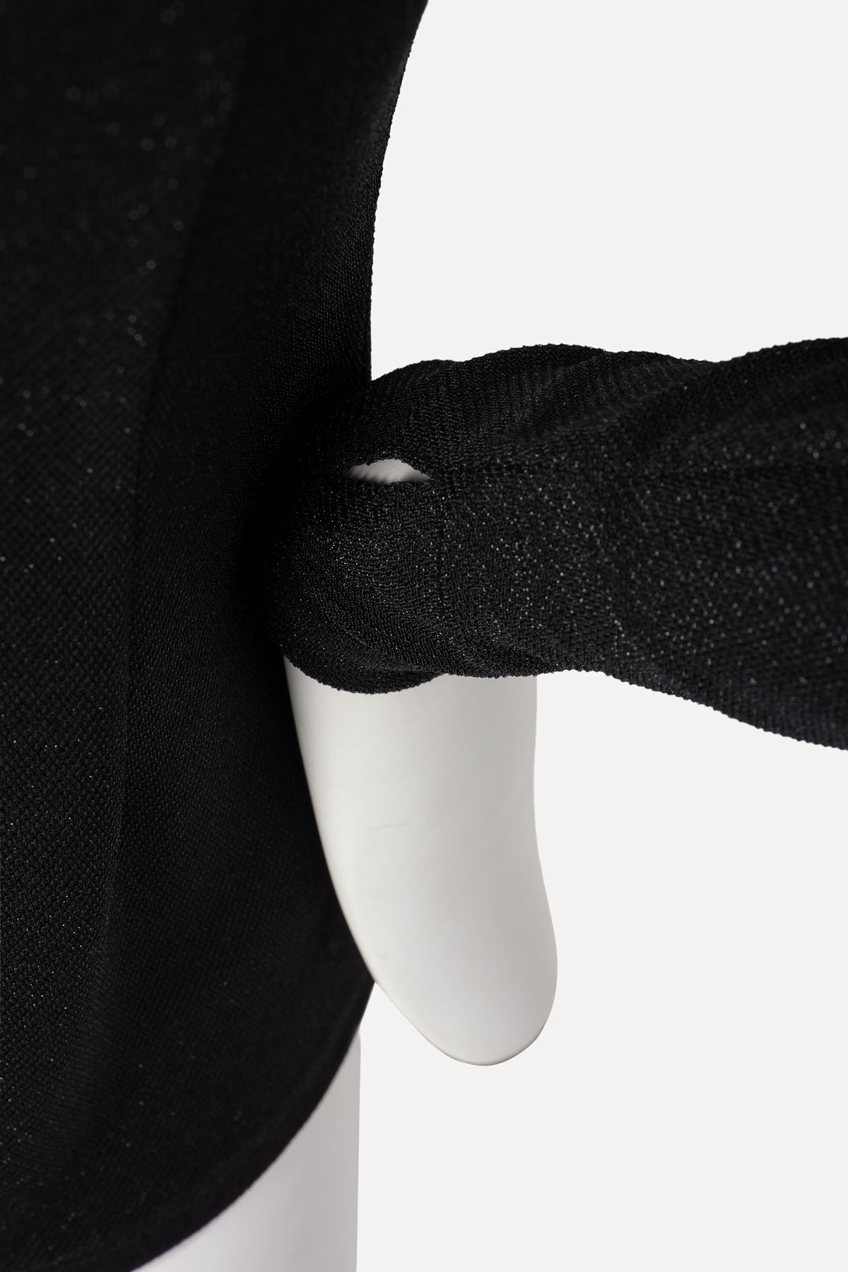 GIOVANNI BOATNECK TOP BLACK LUREX (Twill effect)