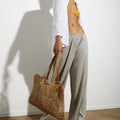 ITS THE LITTLE THINGS:  RAFFIA TOTE - KNUEFERMANN 