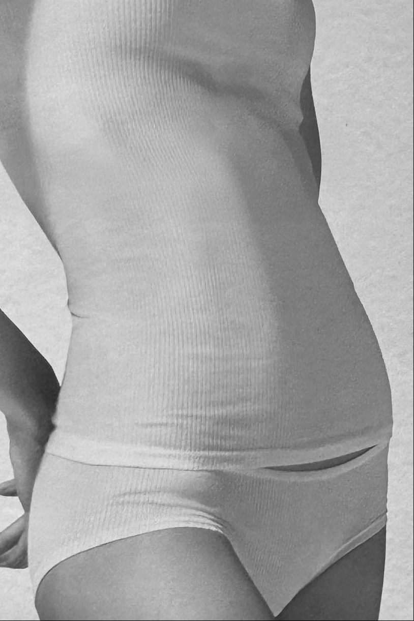 OROBLU PERFECT LINE RIB BRIEF WHITE