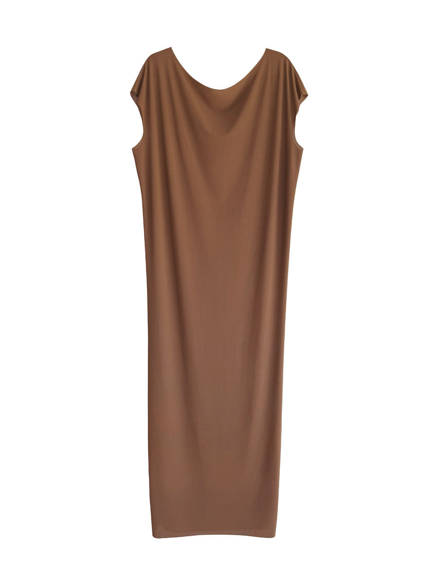 LASER T MAXI DRESS TOFFEE