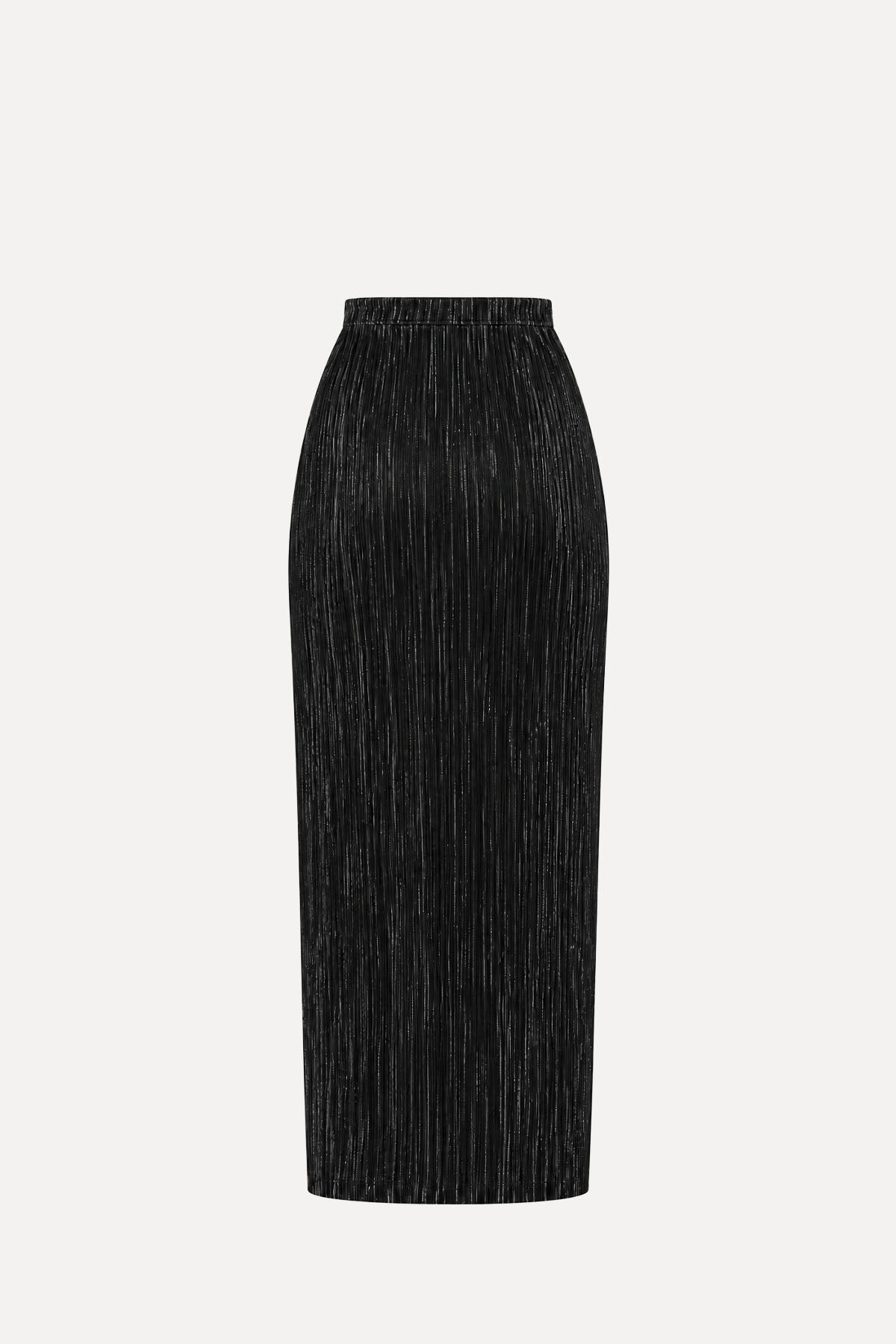 IMAGAWA TUBE SKIRT MAXI BLACK