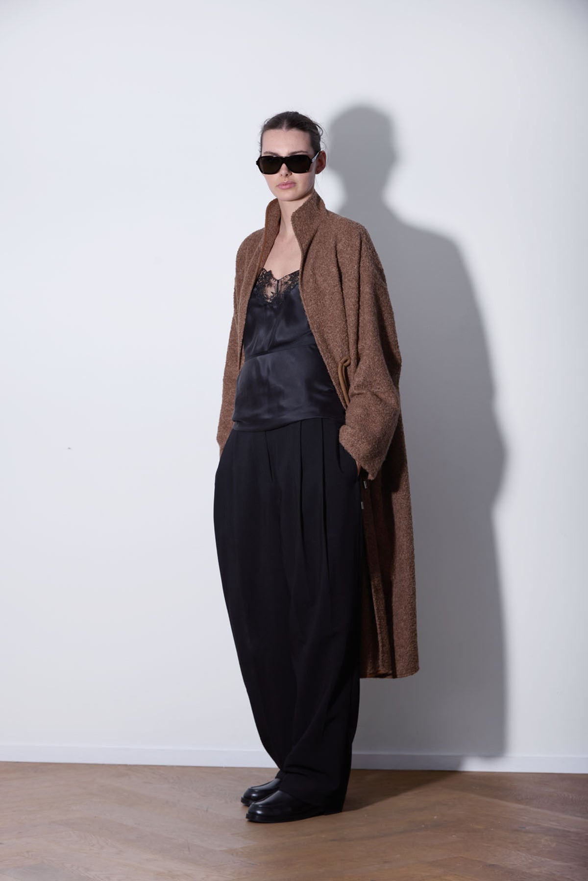 OVERSIZED ALPACA COAT CARAMEL