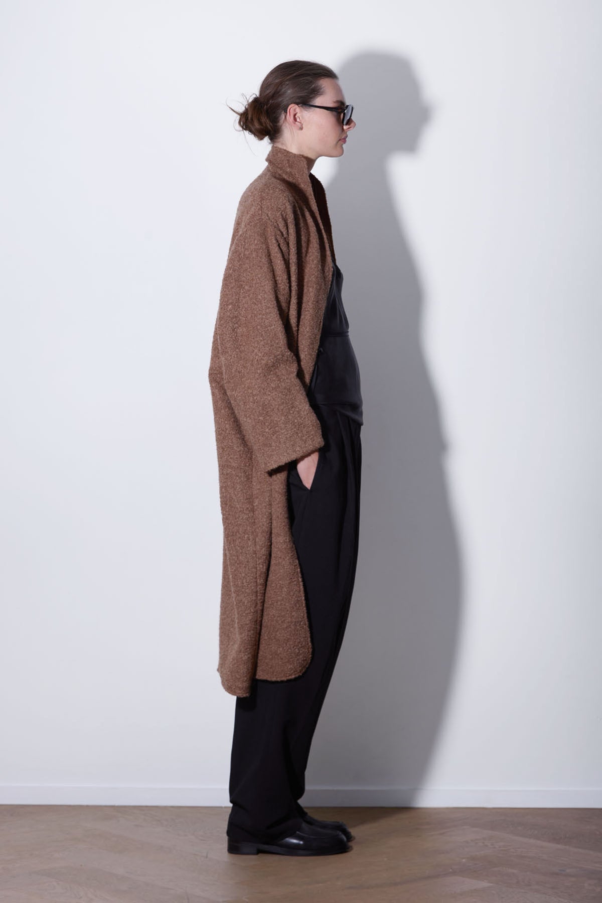 OVERSIZED ALPACA COAT CARAMEL
