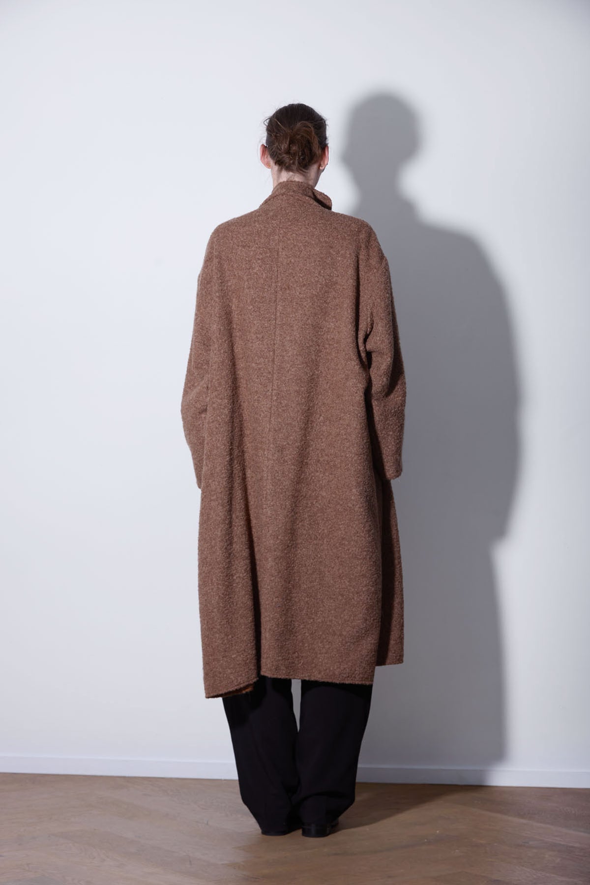 OVERSIZED ALPACA COAT CARAMEL