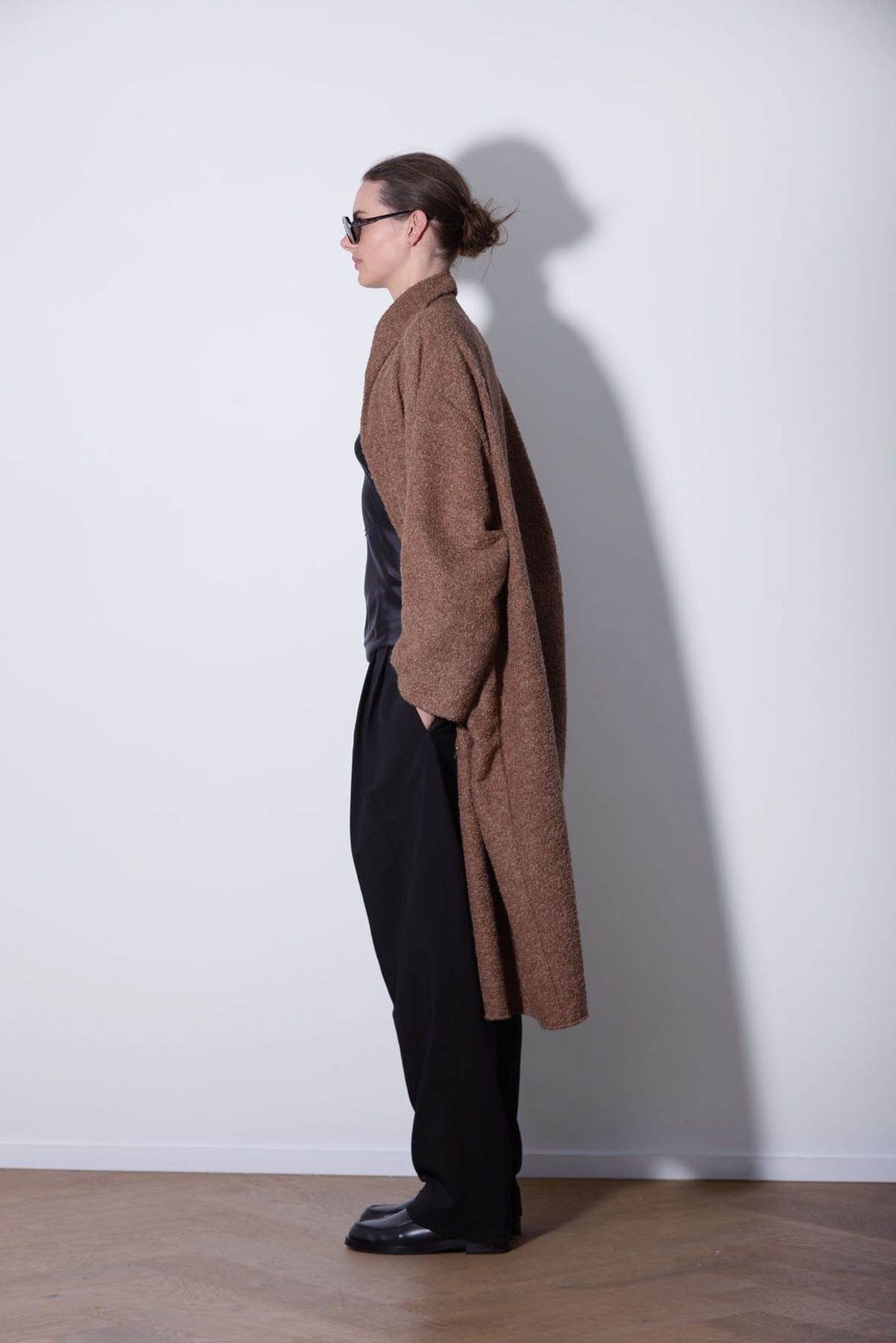 OVERSIZED ALPACA COAT CARAMEL
