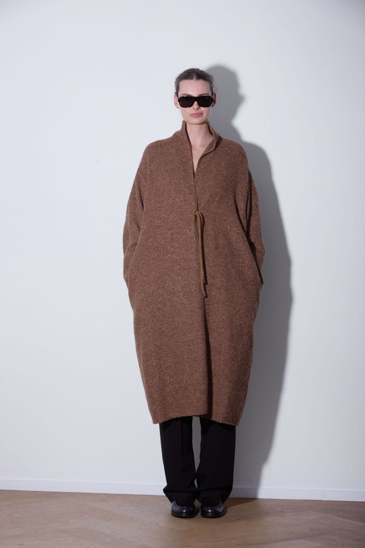 OVERSIZED ALPACA COAT CARAMEL