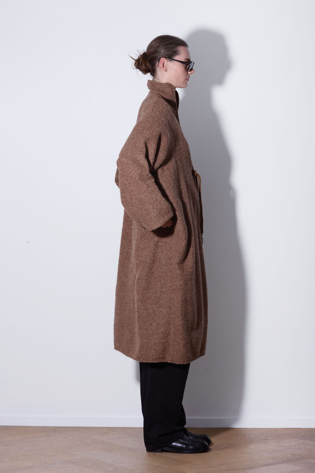 OVERSIZED ALPACA COAT CARAMEL