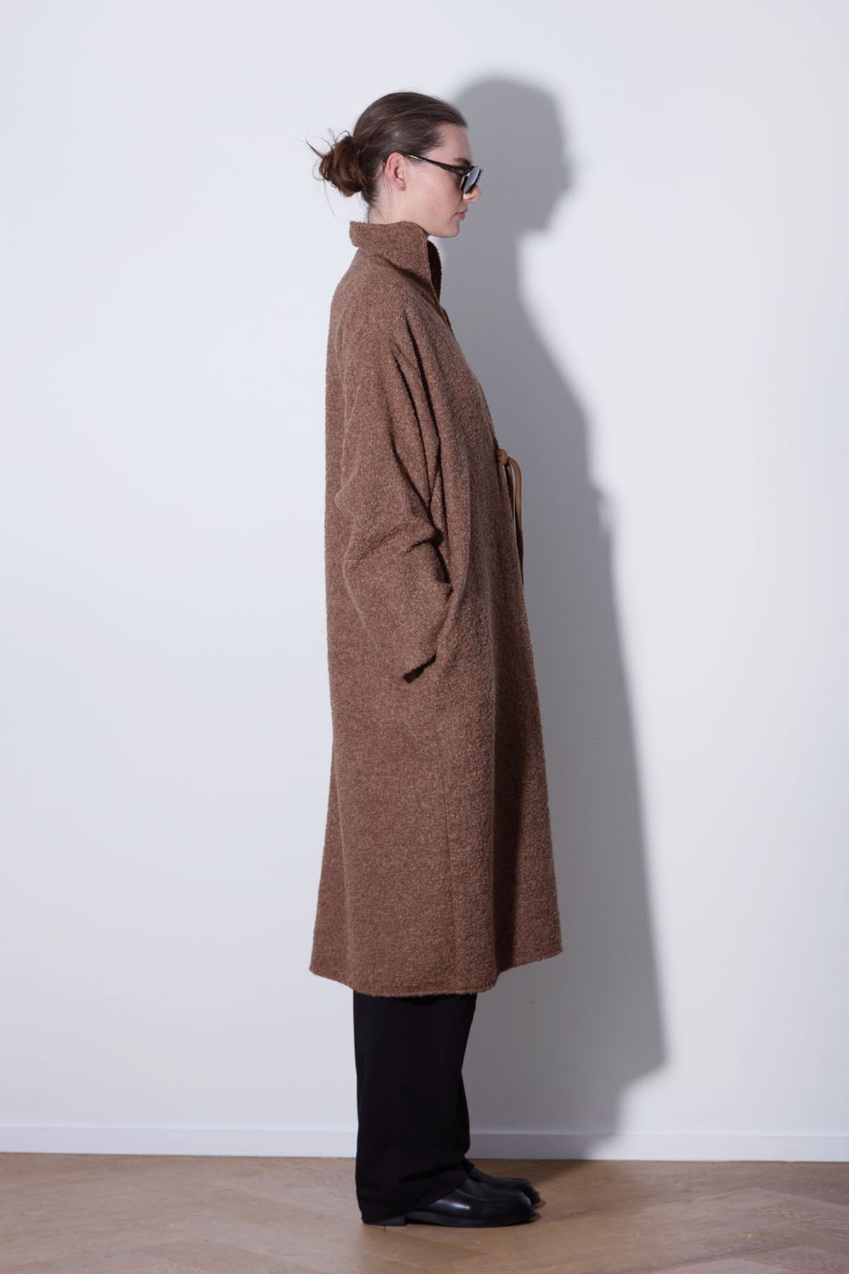 OVERSIZED ALPACA COAT CARAMEL
