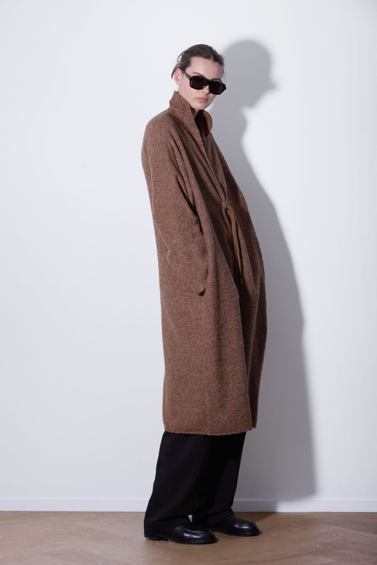 OVERSIZED ALPACA COAT CARAMEL