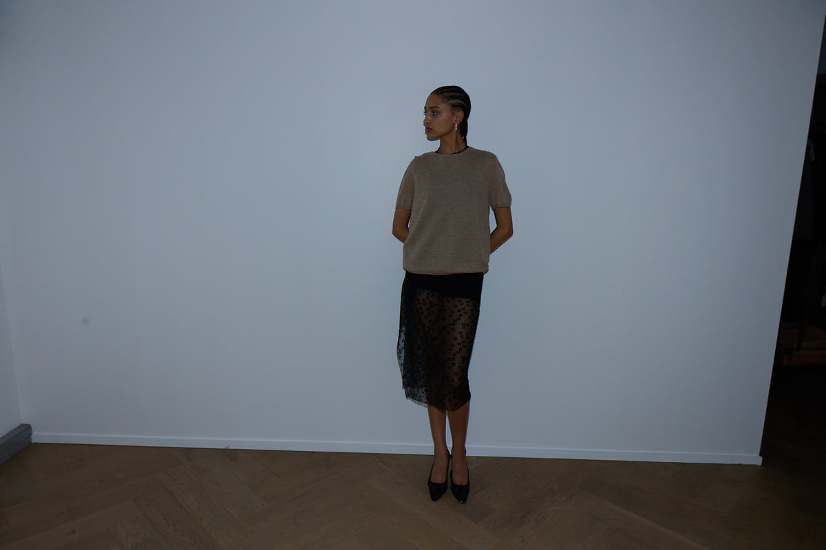 CASHMERE TEE MINK