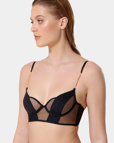 RAINE WIRED LONTIME BRA BLACK - KNUEFERMANN 