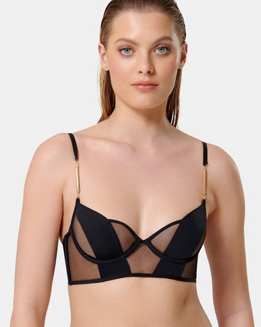 RAINE WIRED LONTIME BRA BLACK - KNUEFERMANN 