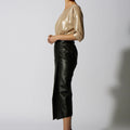 SEQUIN SHIFT KNEE LENGTH GOLD - KNUEFERMANN 