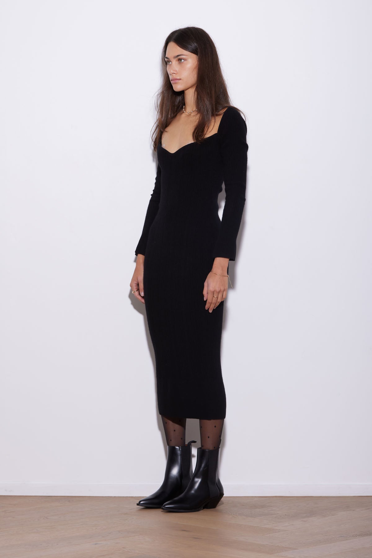arlo dress black cashmere arlo dress black cashmere