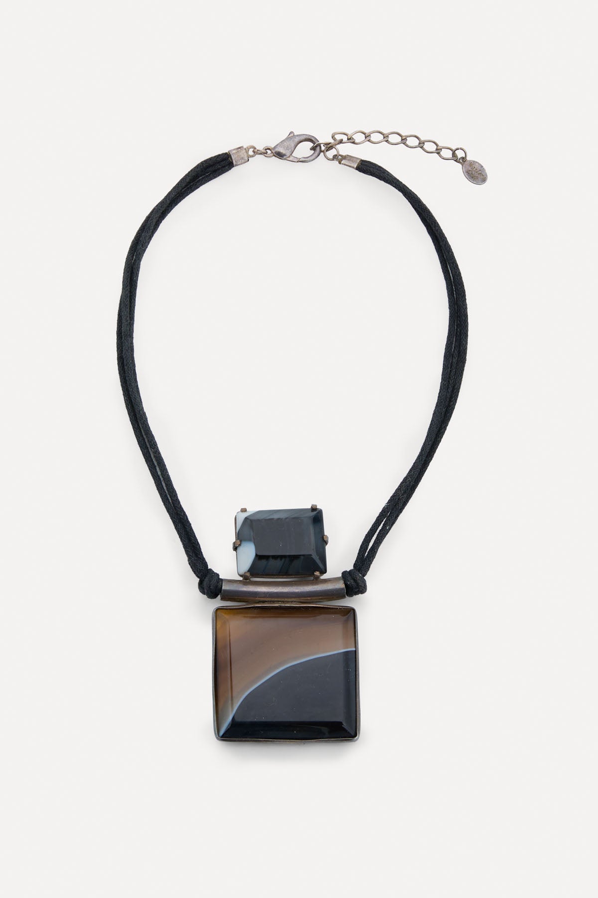 MARBLE AND SILVER NECKLACE