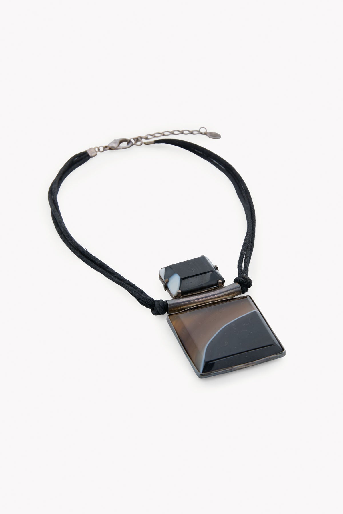 MARBLE AND SILVER NECKLACE