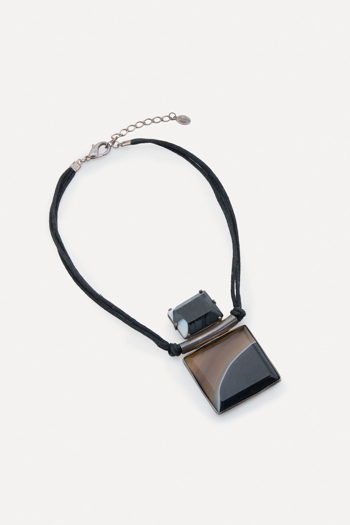 MARBLE AND SILVER NECKLACE
