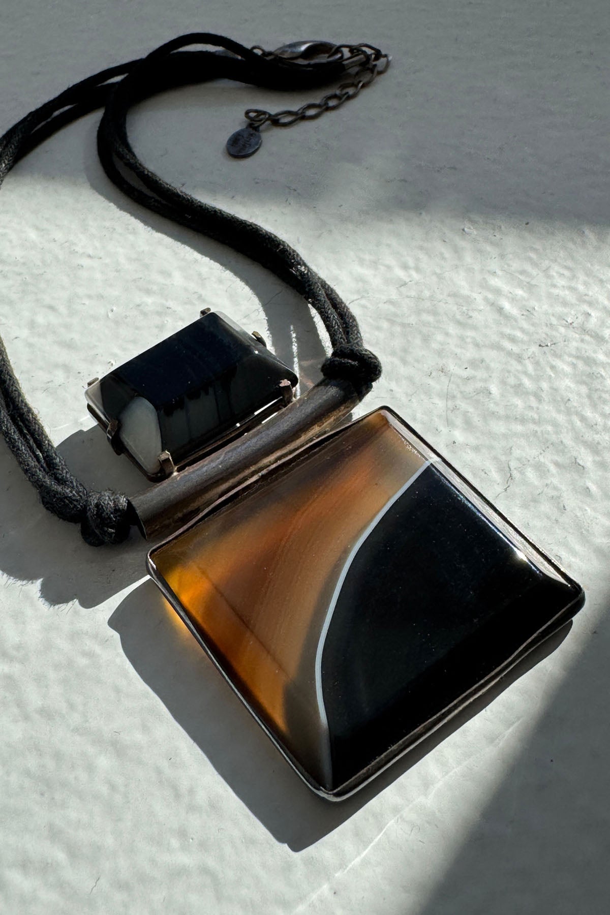 MARBLE AND SILVER NECKLACE