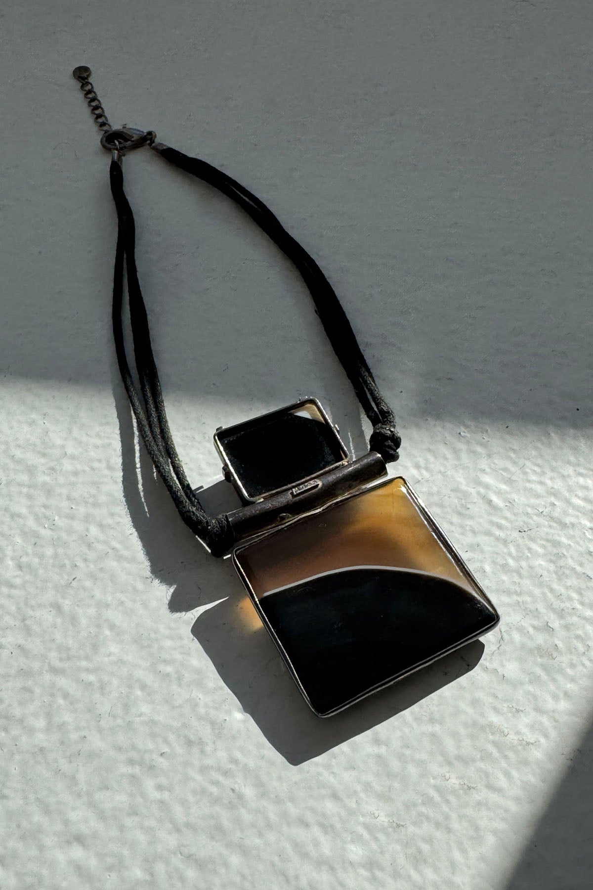 MARBLE AND SILVER NECKLACE
