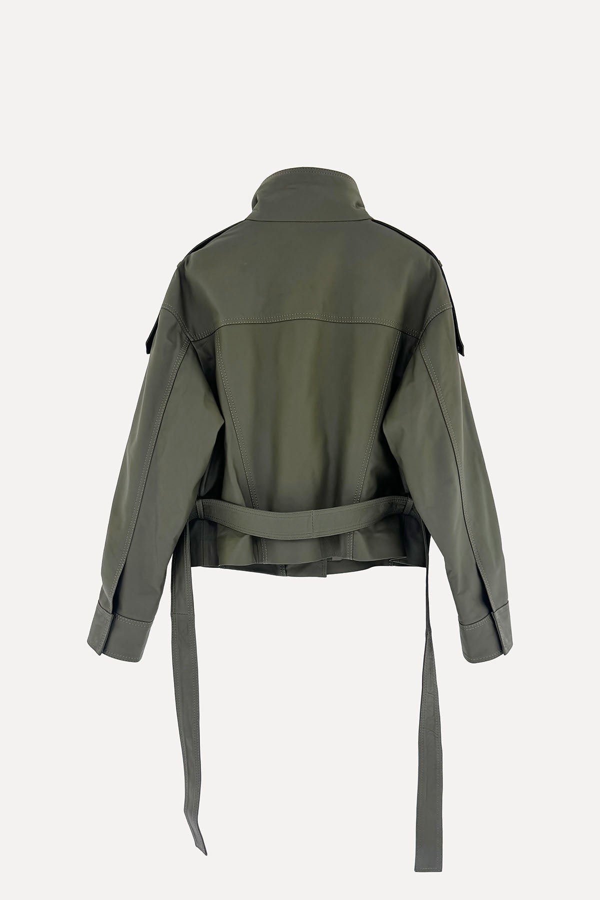 ALYA CINCH LEATHER JACKET