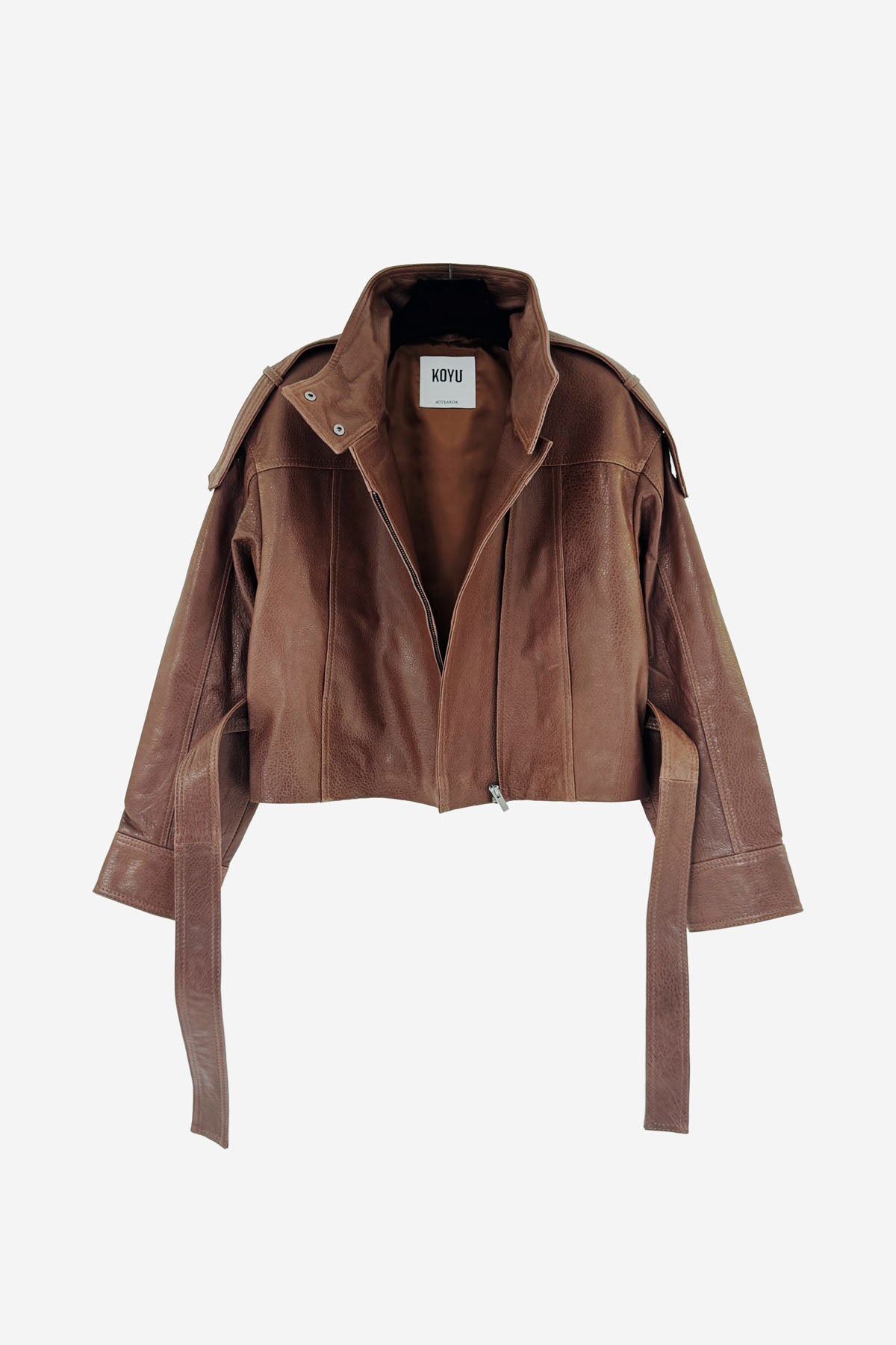 ALYA CINCH LEATHER JACKET
