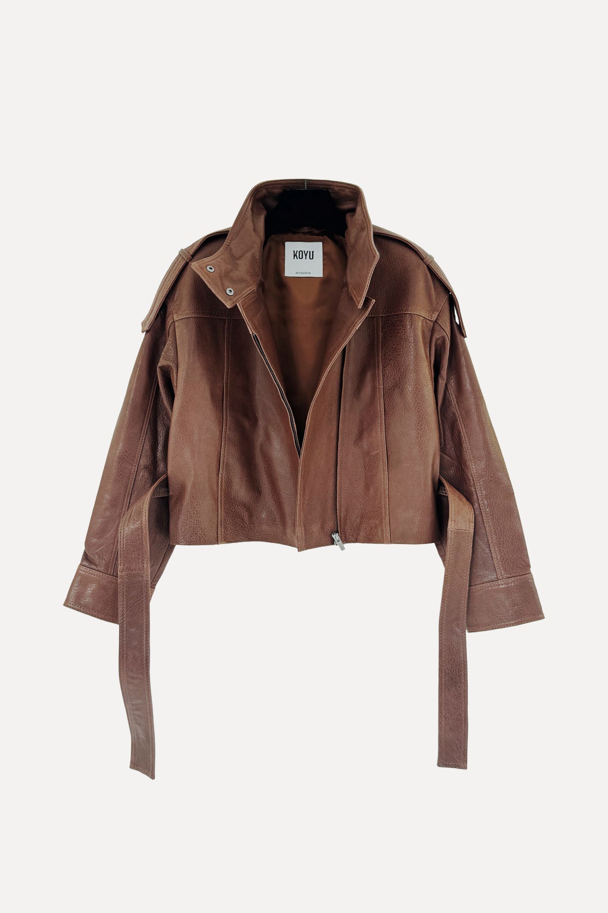 ALYA CINCH LEATHER JACKET
