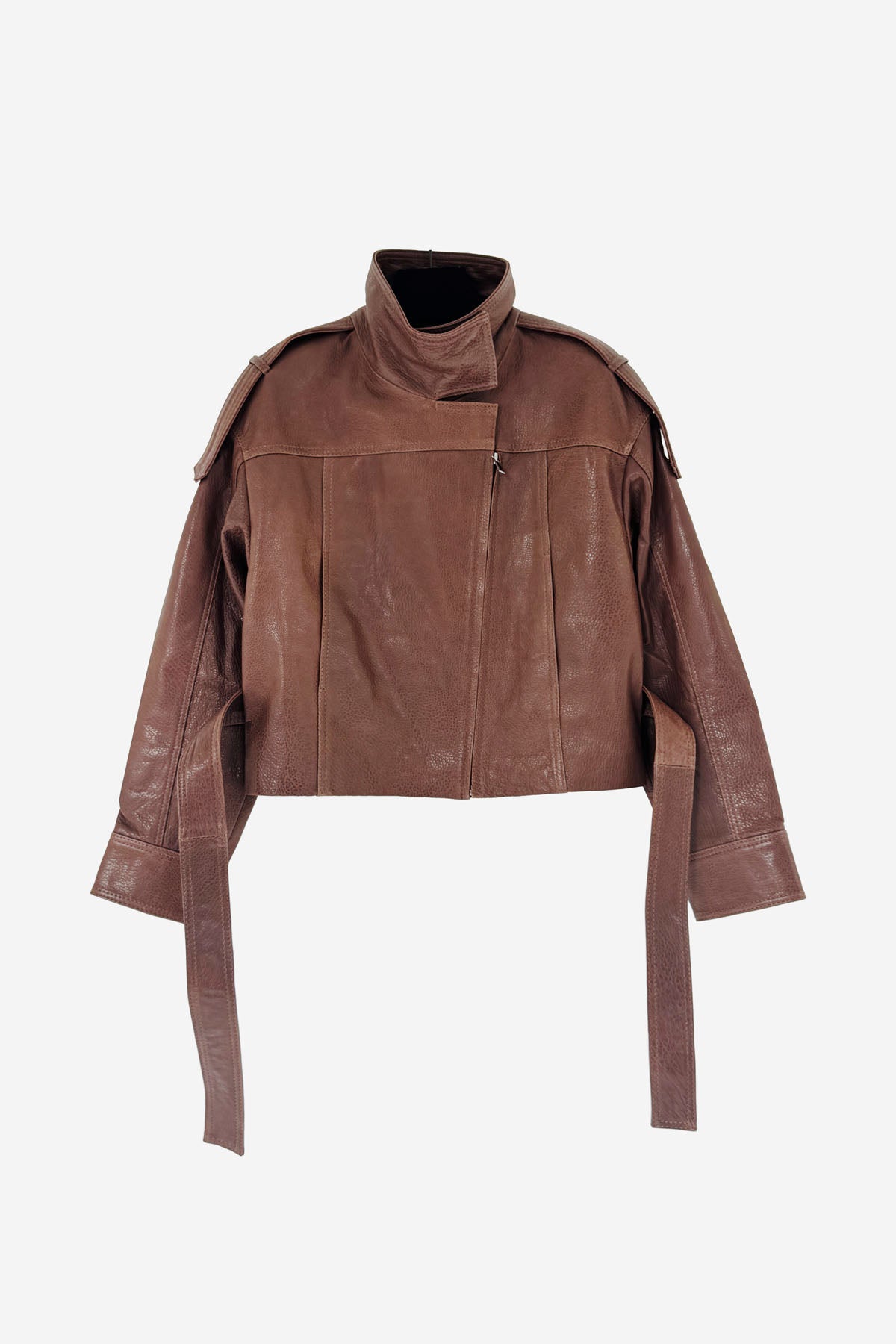 ALYA CINCH LEATHER JACKET