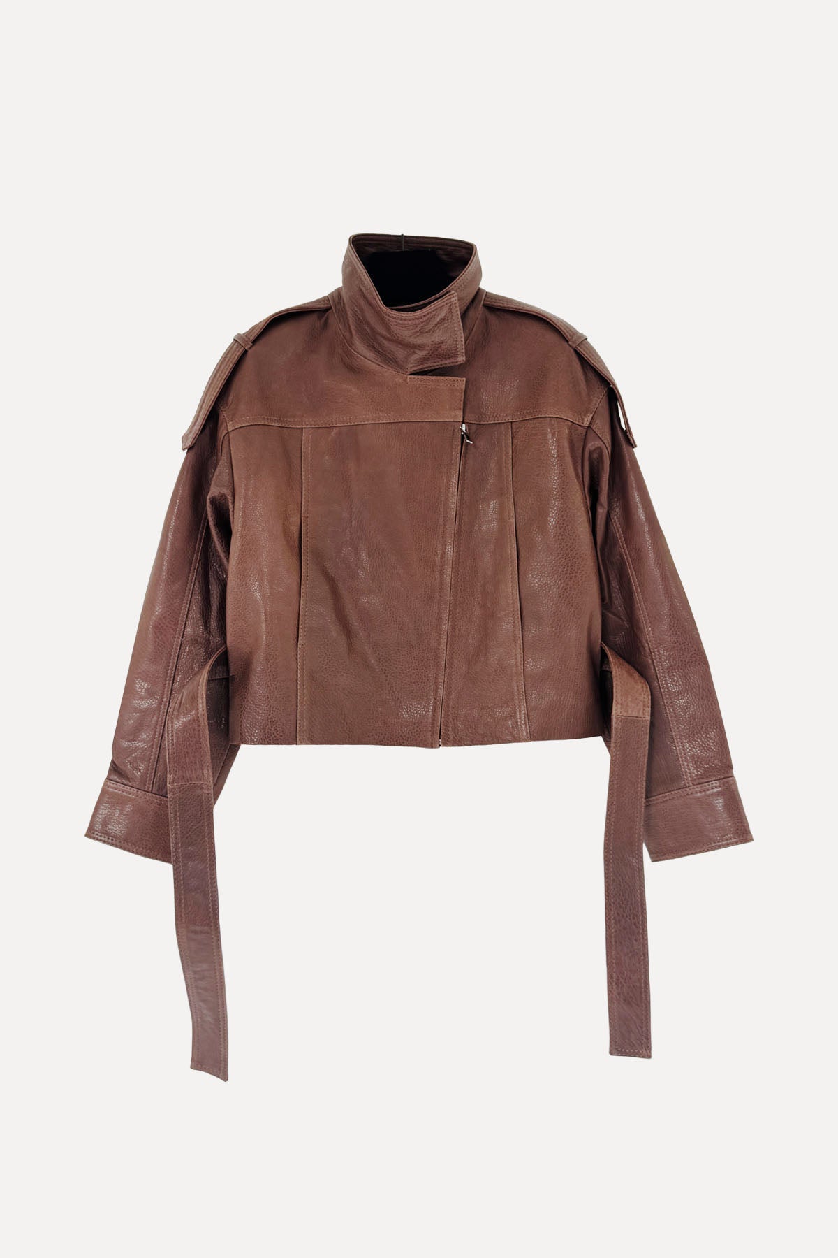 ALYA CINCH LEATHER JACKET