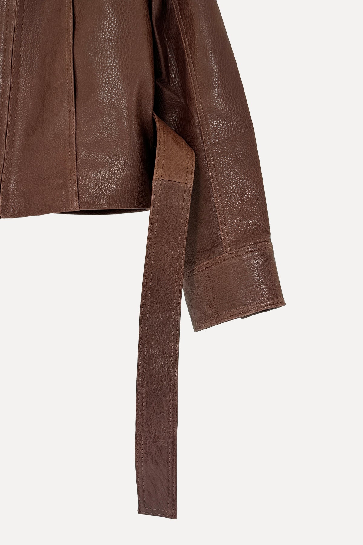 ALYA CINCH LEATHER JACKET