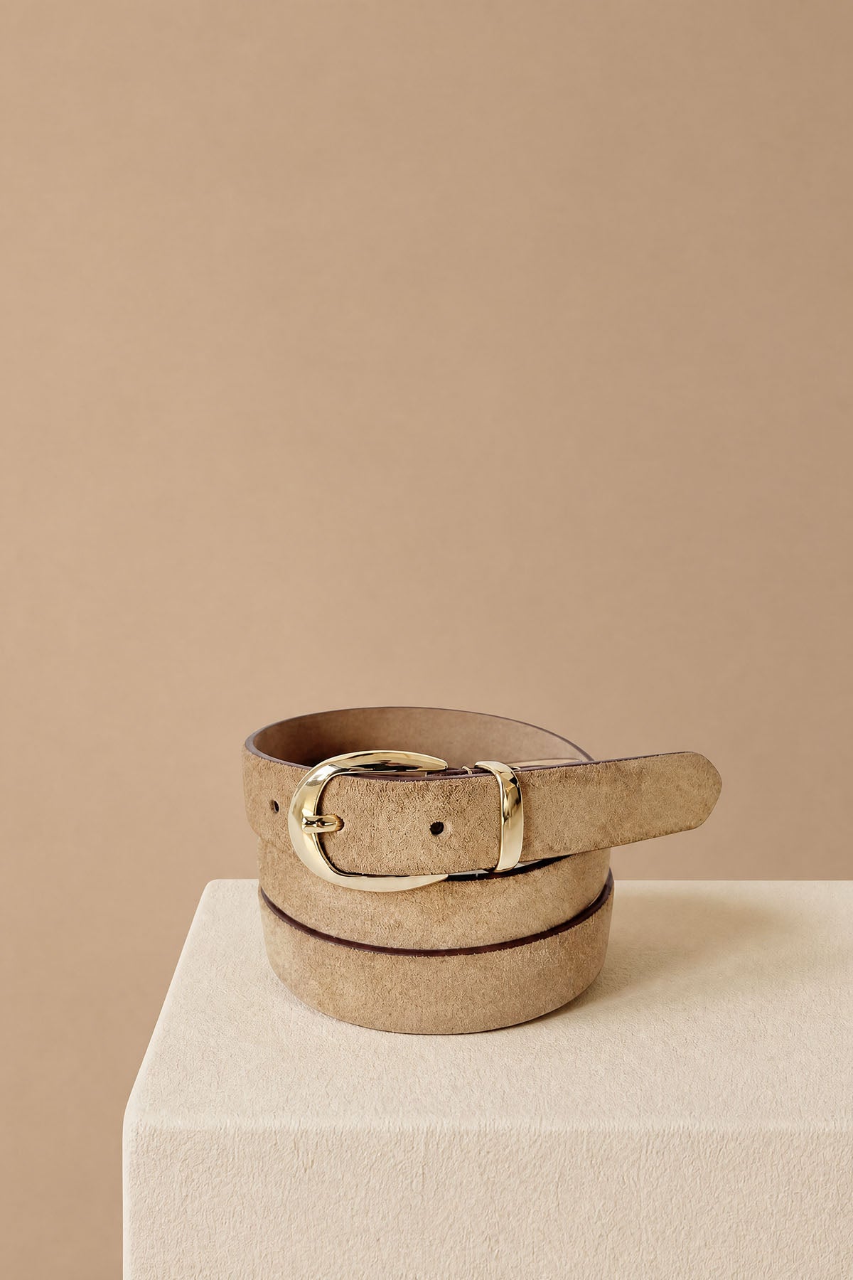 KOYU LEATHER BELT CARAMEL