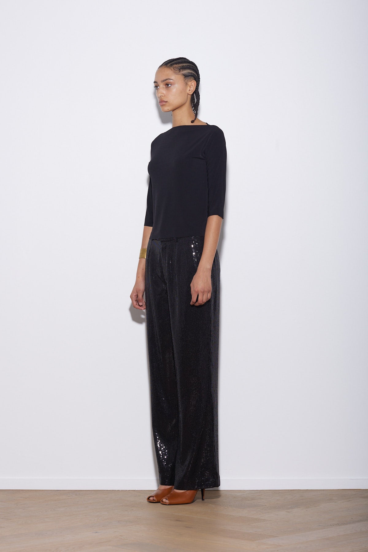 LAURENT PANT BLACK SEQUIN