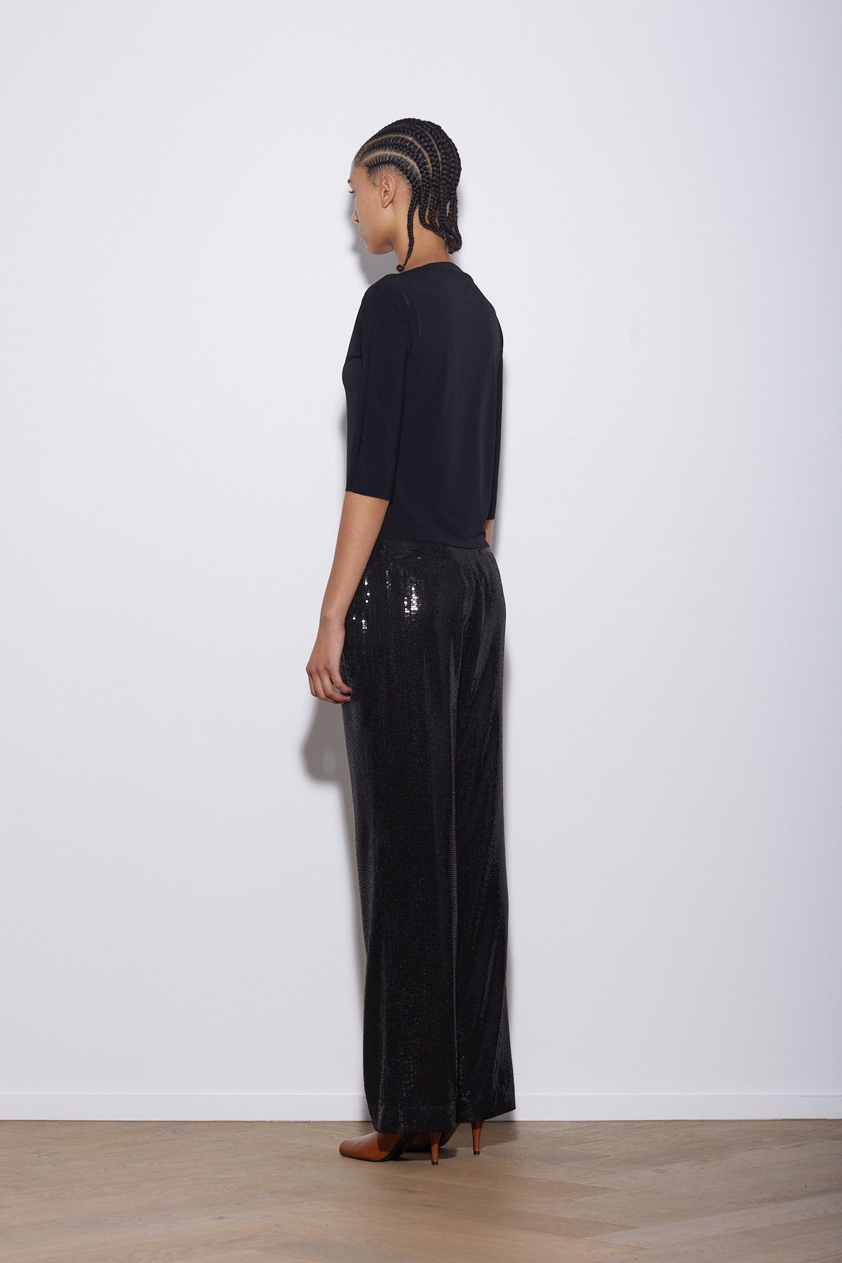 LAURENT PANT BLACK SEQUIN